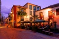 La Placeta restaurant at night, sunset