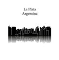 La plata, Argentina city silhouette