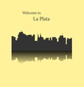 La plata, Argentina city silhouette