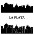 La plata, Argentina city silhouette