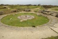 La Pointe du Hoc in Criqueville sur Mer in Normandie Royalty Free Stock Photo