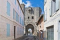 La porte des Remblais at Aigues Mortes, France Royalty Free Stock Photo