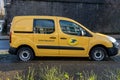 La Poste Yellow Parcel Delivery Service Van Citroen Jumpy Parked In The Street. La Poste Is A Postal Service Company In France