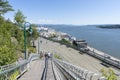 La Promenade des Gouverneurs boardwalk along St. Lawrence River, Quebec