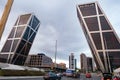 La Puerta de Europa known as Torres KIO Royalty Free Stock Photo