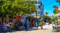 La Quinta Avenida street road walk Playa del Carmen Mexico