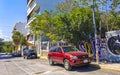 La Quinta Avenida street road walk Playa del Carmen Mexico