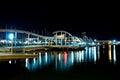 La Rambla de Mar by night, Barcelona