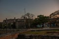 La Real Fuerza Fortress in the evening. Castillo de la Real Fuerza - Old Havana, Cuba Royalty Free Stock Photo