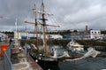 La Recouvrance schooner. Brest. France.