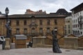 La Regenta Sculpture from Plaza de Constitution Square of Oviedo City, Asturias region in Spain.