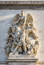 `La Resistance de 1814` high relief on the Arc de Triomphe in Paris, France