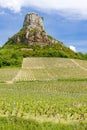 La Roche de SolutrÃÂ© with vineyards, Burgundy, France Royalty Free Stock Photo