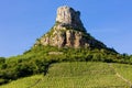 La Roche de SolutrÃÂ© with vineyards, Burgundy, France Royalty Free Stock Photo