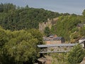 La Roche-en-Ardenne Castle castle ruins on a hill above river Ourthe