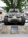 La Roche en Ardennes - SEPTEMBER 20: US M4a1 Sherman tank displayed in the honor of the soldiers of 2nd, 3rd US Armored divisions