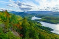 La Roche observation point, in Mont Tremblant National Park Royalty Free Stock Photo