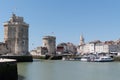 La Rochelle , Aquitaine / France - 11 19 2019 : Famous old port and harbour panoramic in La Rochelle France