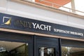 onlyyacht superyacht insurance logo brand and text sign on facade office agency