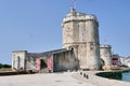 La Rochelle, France old harbour with medieval castle towers on Atlantic coast of Charente-Maritime Royalty Free Stock Photo