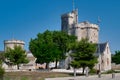 La Rochelle, France old harbour with medieval castle towers on Atlantic coast of Charente-Maritime Royalty Free Stock Photo