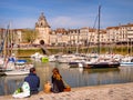 La Rochelle, the French city and seaport, France Royalty Free Stock Photo