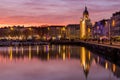 La Rochelle - Harbor by night with beautiful sunset