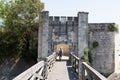 La Rochelle town Ramparts with gate of the Two Mills entrance of port