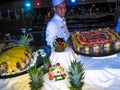 La Romana, Dominican Republic - February 05, 2013: The view of interior of cruise ship Costa Luminosa