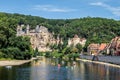 La Roque Gageac, one of France`s most beautiful villages by the Dordogne River. Royalty Free Stock Photo