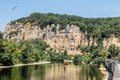 La Roque Gageac, one of France`s most beautiful villages by the Dordogne River. Royalty Free Stock Photo