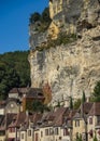 La Roque Gageac, one of the most beautiful villages of France, Dordogne region Royalty Free Stock Photo