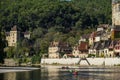 La Roque Gageac, one of the most beautiful villages of France, Dordogne region Royalty Free Stock Photo