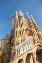 La Sagrada Familia - the impressive cathedral designed by Gaud Royalty Free Stock Photo