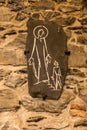 La Salett, France, June 26, 2019: Station of the First Cross in the church at the Sanctuary of the Virgin in La Salette