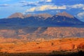 La Salle Mountains Rock Canyon Arches National Park Moab Utah