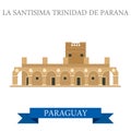 La Santisima Trinidad De Parana Paraguay vector flat attraction