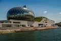 La Seine Musicale or City of Music on Seguin Island in Boulogne-Billancourt, south-west of Paris. Royalty Free Stock Photo
