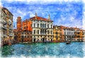 Palace Balbi. Grand canal. Venice. Italy.