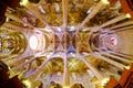 La Seu, the famous catholic medieval cathedral in Palma De Mallorca, interior view with fish-eye lens effect.