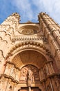 La Seu, the gothic cathedral , Mallorca, Baleares, Spain Royalty Free Stock Photo