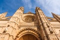 La Seu, the gothic cathedral , Mallorca, Baleares, Spain Royalty Free Stock Photo