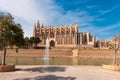 La Seu, the gothic cathedral de Palma de Mallorca Baleares, Spain Royalty Free Stock Photo