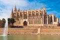 La Seu, the gothic cathedral , Mallorca, Baleares, Spain Royalty Free Stock Photo