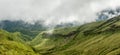 La Soufriere volcano hillside covered in green, Saint Vincent and the Grenadines