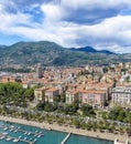 La Spezia city skyline, aerial view on a beautiful day Royalty Free Stock Photo