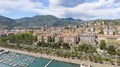 La Spezia city skyline, aerial view on a beautiful day Royalty Free Stock Photo