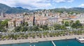 La Spezia city skyline, aerial view on a beautiful day Royalty Free Stock Photo