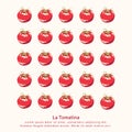 La tomatina tomato festival pattern background