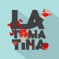 La Tomatina Typography Design